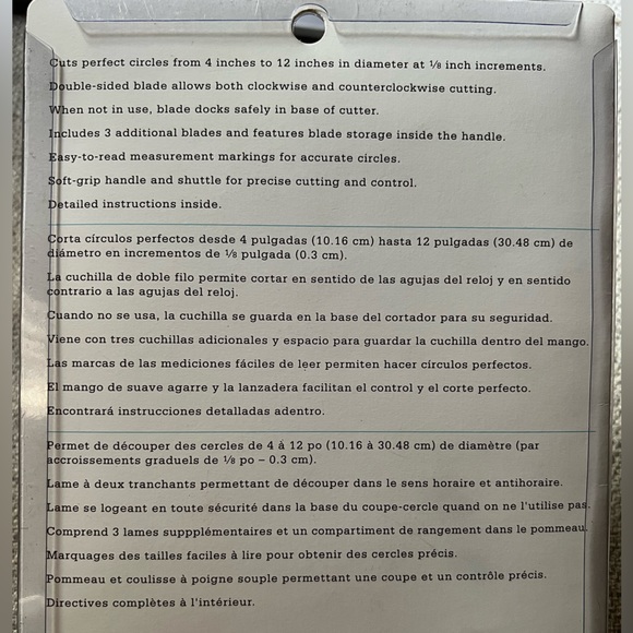 Martha Stewart Crafts large circle cutter - Picture 3 of 3